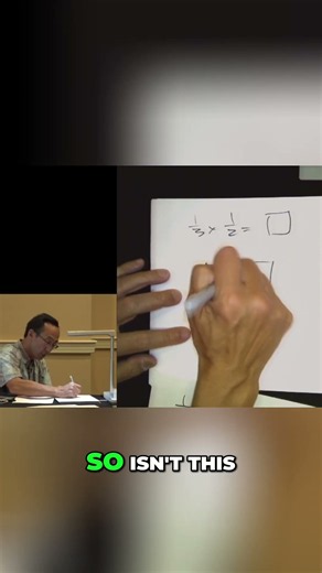 Understanding Fractions: 1/3 of 1/2 #shorts