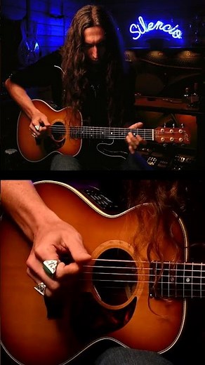 “Night Owl” Smooth Acoustic Blues Fingerpicking #guitar #guitarlessons #shorts
