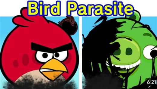 Friday Night Funkin_ VS Angry Birds Parasite _ Musta Parvi (FNF Mod) (Horror)(72