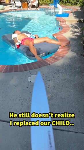 Teaching my lazy Husband a lesson! 🤯 #viralvideo #family #couple #pool Teaching my lazy husband an important lesson about taking care of our baby | Jamie and Blake