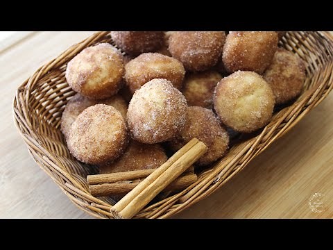 Cinnamon Sugar Doughnut/Donut Bites Recipe | Easy One-Bowl Recipe | The Sweetest Journey