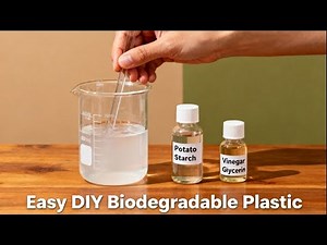 Homemade Biodegradable Plastic ||#BiodegradablePlastic #ScienceExperiment #EcoFriendly