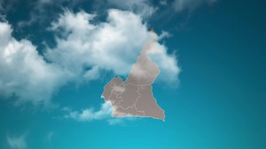 Download cameroon country map with zoom in Realistic Clouds Fly Through. camera zoom in sky effect on cameroon map. Background Suitable for Corporate Intros, Tourism, Presentations. for free