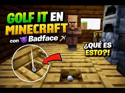 Intentamos jugar Golf It en Minecraft!