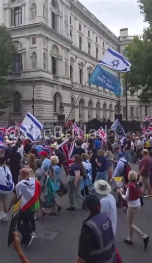 Massive crowds of British citizens march through London, protesting against the hate of all Jews. The British people have spoken. | Global Freedom Movement