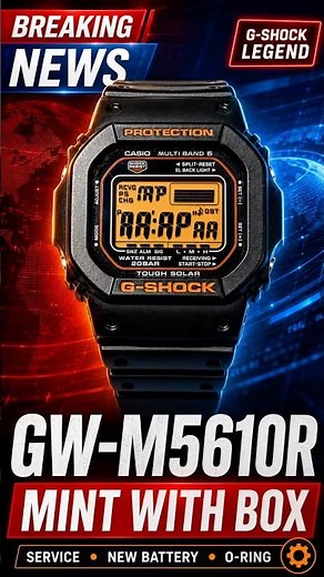 G-Shock GW-M5610R Service | Mint With Box