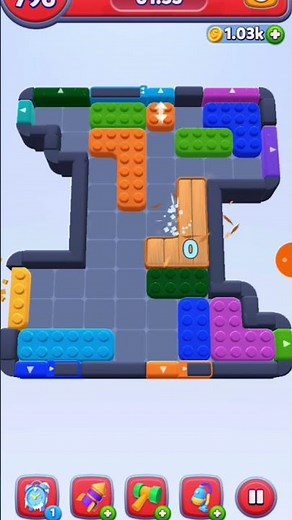 Level 796 Complete! 💥 Colour Block Jam Challenge