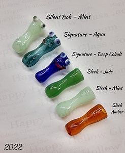 Shorties - Glass Cigarette Holder - Signature Finger Savers™ - Custom Tips - Sleek, No Roll, Kickstand, Silent Bob or Signature Face - Etsy