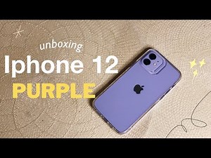 Unboxing iPhone 12 (purple) 2021 💜 I setting up and accessories
