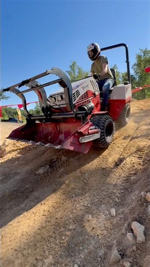 The Customer Left Town- So We Raced Our Tractors On The Jobsite