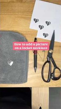 How to add picture on locket necklace #jewelrytips