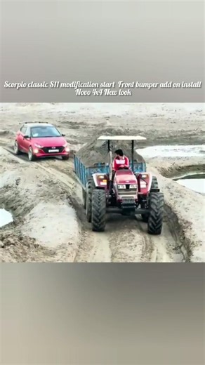 SCORPIO CLASSIC S11 MODIFICATION START FRONT BUMPER ADD ON INSTALL NOVO 4x4 NEW LOOK