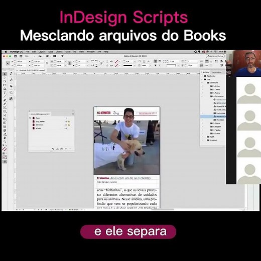 InDesign Scripts - Mesclando arquivos do Books