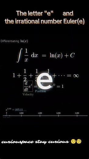 Euler's Number e. | Irrational number constant Euler