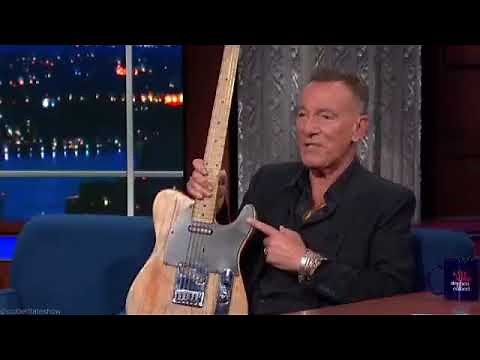 Bruce Springsteen on Stephen Colbert Late Show (Phil Petillo Shout Out) Fender Esquire Guitar