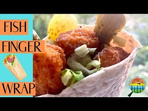 Crispy Fish Finger Wrap-Fish Stick Wrap-Fish Finger Sandwich Recipe-Fish Stick Sandwich-Fish Fingers
