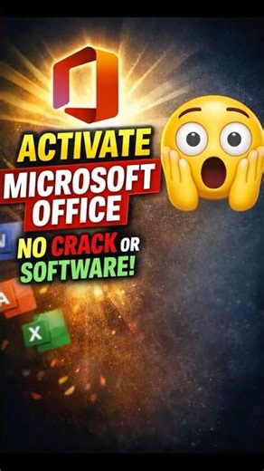 How to Activate Microsoft Office for free in 15 Seconds | Official Method, no crack or any software