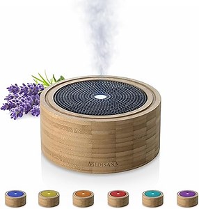 Medisana AD 625 Aroma Diffuser, Duftöl Diffusor für ätherische Öle, Duftlampe mit Wellness-Licht in 6 Farben, Luftbefeuchter für Wohnzimmer, Schlafzimmer, Büro, Raumbefeuchter 100 ml