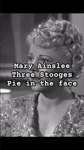 Pie in the face to Mary Ainslee Three Stooges #pieintheface #piethrowing #piefight #womanpied