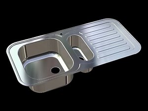 SINK DESIGN: SolidWorks / KeyCreator - (Tool Engaged)