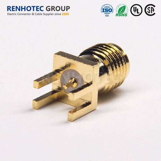 [Hot Item] SMA Jack RF Coaxial Edge Mount Type SMA Female Connector Straight for PCB Panel Mount 50ohm