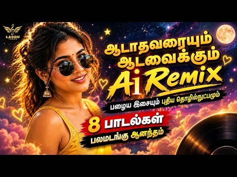 🔥 Dance Vibes AI Remix ❤️ | 8 Tamil Songs Non-Stop | Tamil AI Remix 🎧 | Laddu Tunes
