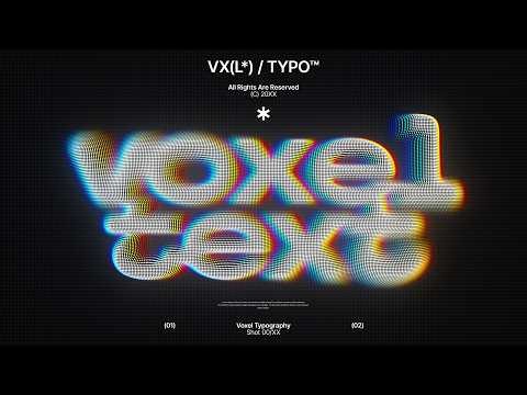 Voxel Typography in After Effects | 3D Pixel Text Animation Template