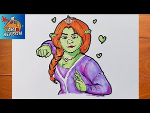 How to Draw Princess Fiona from Shrek