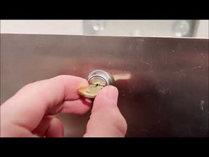 Paper Towel Dispenser Opening with Key