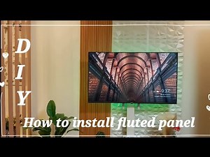 DIY/FLUTED PANEL WALL INSTALLATION//QUICK & EASY TO INSTALL//Honeyjen
