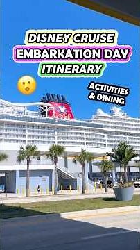 EASY Embarkation Day Itinerary! 🤩🚢(Disney Cruise Activities & Dining)