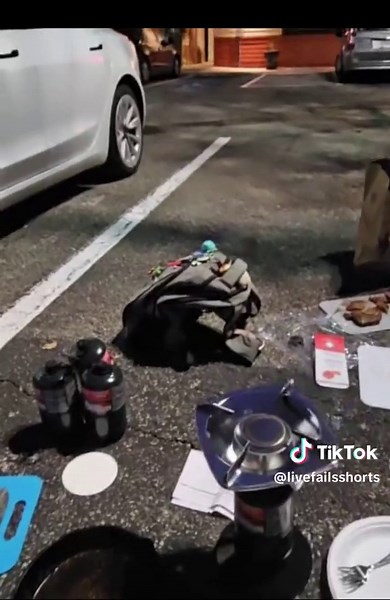 Cooking Steak in a Parking Lot Twitch Livestream