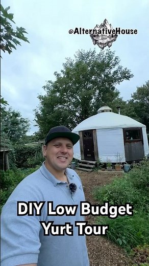Eco Friendly DIY Yurt Tour! Cozy Wood Stove, Queen Size Bed & Recycled Charm