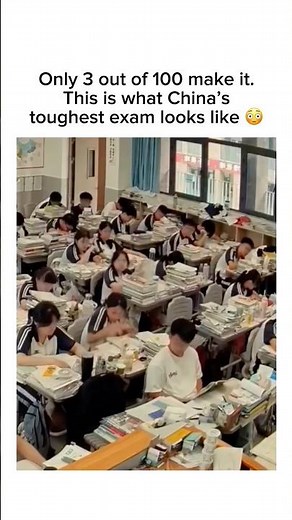 Only 3 out of 100 make it in China’s exam #shorts