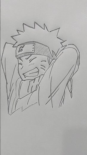 [D-45] Uzumaki Naruto Pencil Sketch | Anime Art Time Lapse