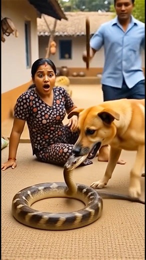 A Wild Animal Tried to Attack Her… The Dog Reacted Instantly 😱🐕 #Shorts #usashorts #wildlife