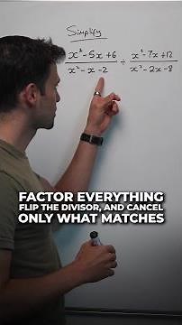 How to Simplify Algebraic Fractions Step by Step