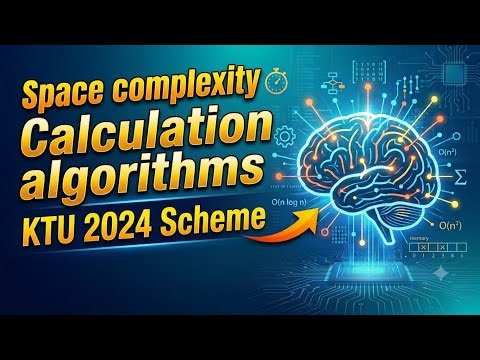 How to Calculate Space Complexity | Solved Examples | DAA | KTU S5 2024 CSE | Malayalam