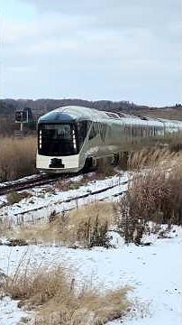 四季島 2025年最後の運行3泊4日北海道の旅 函館本線八雲町山崎駅を通過 #四季島 #北海道 #函館本線