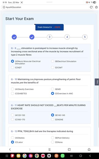 Physiotherapy module 5 answer key #bams #electives #viral #ncism