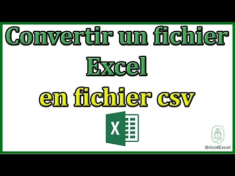 Comment convertir un fichier Excel en fichier csv