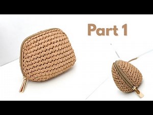 How to Crochet a Mini Raffia Coin Purse | Step-by-Step Tutorial (Part 1)