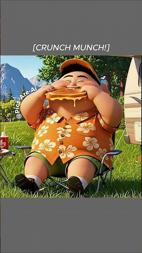 Russell Eats SPECIAL DELICIOUS Stretchy Grilled Cheese! 🥪 😋#shorts #aiart #memes