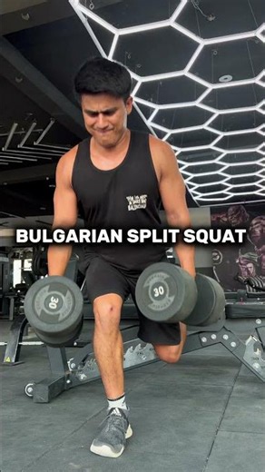 Barbell Squats are great, but Bulgarian Split Squats hit different 🗿💯 #ytshorts