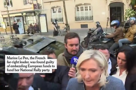 Marine Le Pen Barred From French Presidential Run After Embezzlement Ruling