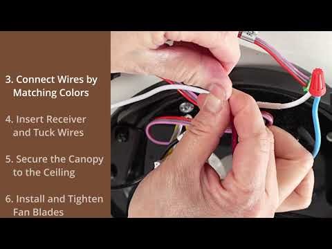 How to Install a Flush Mount Ceiling Fan with Light | Ceiling Fan Installation | Duclsaty