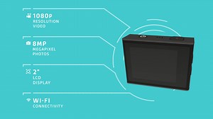 Kitvision Venture 1080p Full HD Action Camera with Wi-Fi, LCD Display and Waterproof Case, Black