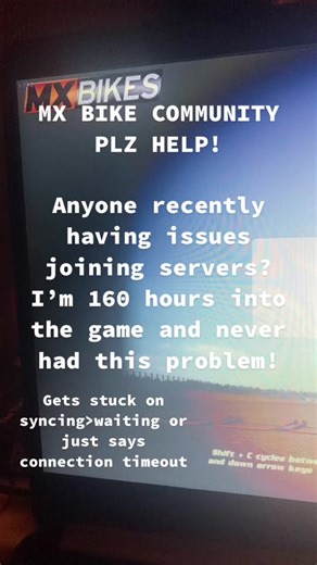 MX Bikes Server Connection Timeout Solutions