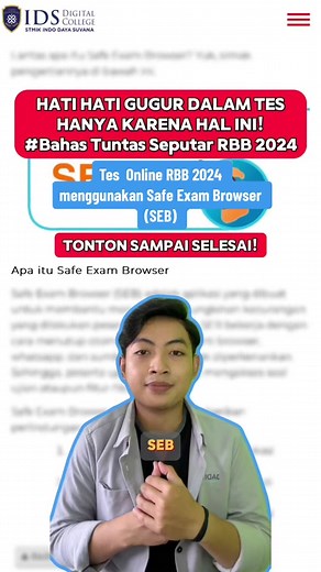 Tes Online RBB 2024 Menggunakan Safe Exam Browser (SEB) - Simak Sampai habis! #tesonlinerbb2024 #safeexambrowser #seb #rekrutmenbersamabumn #rbb2024