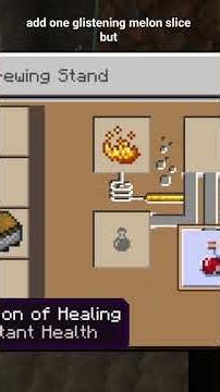 How to brew the healing potion in minecraft